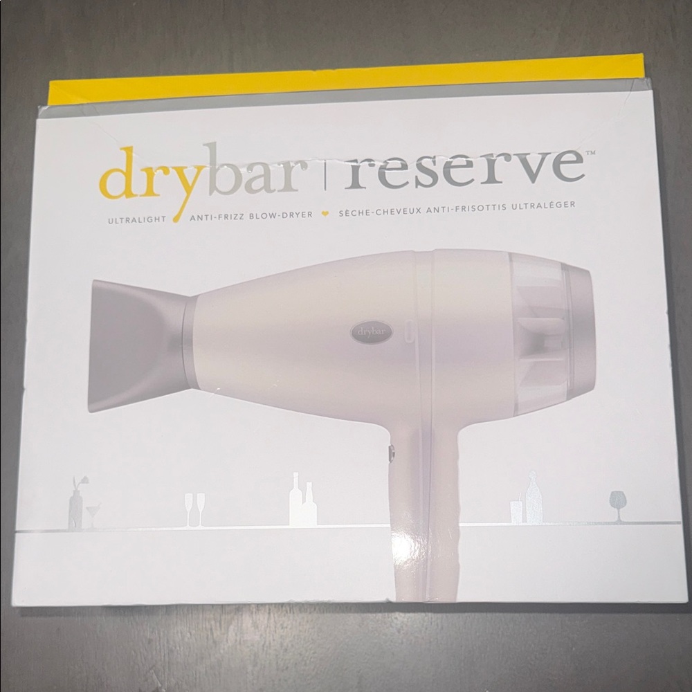 NIB Drybar Reserve Hair Dryer in White and Gray